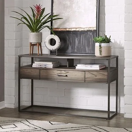 Contemporary Sofa Table with Drawer